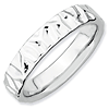 Sterling Silver Stackable Expressions Wave Current Ring