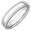 Sterling Silver Stackable Expressions Rhodium Ring