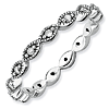 Sterling Silver Stackable Expressions 1/5 ct Diamond Ring