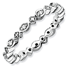 Sterling Silver Stackable Expressions 1/10 ct Diamond Ring