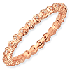 18kt Rose Gold-plated Sterling Silver Diamond Accent Eternity Ring