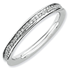 Sterling Silver 1/5 ct Diamond Eternity Ring