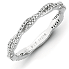 Sterling Silver Stackable Expressions Twist 1/3 ct tw Diamond Ring