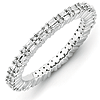 Sterling Silver Stackable Expressions 1/2ct Diamond Ring