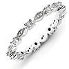 Sterling Silver Stackable Expressions 1/5ct Diamond Ring