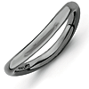 Black-plated Sterling Silver Stackable 2.25mm Wave Ring