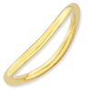 Sterling Silver Stackable 1.5mm Gold-plated Wave Ring