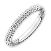 Sterling Silver Stackable Expressions Mini Beaded Ring