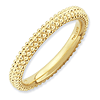 18kt Gold-plated Sterling Silver Stackable Expressions Beaded Ring