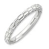 Sterling Silver Stackable Expressions Cobblestone Ring