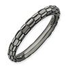 Black-plated Sterling Silver Stackable Expressions Cobblestone Ring