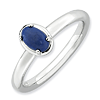 Sterling Silver Stackable Expressions Lapis Ring