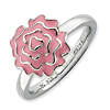 Sterling Silver Stackable Expressions Carnation Flower Ring