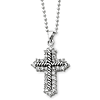 Sterling Silver Eternal Perspective 18in Cross Necklace