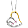 Sterling Silver & Gold-plated Forever By Your Side 18in Necklace