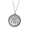 Sterling Silver Antiqued Knitted Together By Love 18in Necklace
