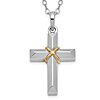 Sterling Silver Cross Ash Holder Necklace with Cubic Zirconia
