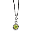 1.91 CT Peridot Necklace 18in - Sterling Silver