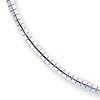 Sterling Silver 16in Cubetto Necklace 3mm