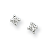 Sterling Silver .06 ct Diamond Stud Earrings