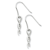 Sterling Silver .04ct Diamond Twist Earrings