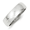 Sterling Silver 6mm Oval Wedding Band