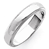 Sterling Silver 4mm Milgrain Wedding Band