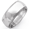 Sterling Silver 8mm Milgrain Wedding Band