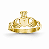 14k Yellow Gold Classic Claddagh Ring