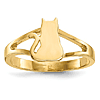 14k Yellow Gold Cat Silhouette Ring