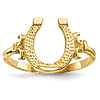 14kt Yellow Gold Horseshoe Ring