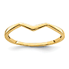 14k Yellow Gold Wedge Ring