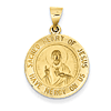 14kt Yellow Gold 11/16in Sacred Heart of Jesus Medal
