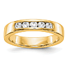 14k Yellow Gold 1/3 ct True Origin Created Diamond Channel Set Ring