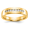 14k Yellow Gold 1/3 ct True Origin Created Diamond Mens Channel Ring