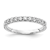 14k White Gold 1/2 ct tw Lab Grown Diamond Anniversary Wedding Band