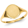 14kt Yellow Gold Ladies' Slender Signet Ring