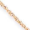 14k Rose Gold .7mm Rope Chain