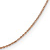 14k Rose Gold Diamond-cut Cable Chain .8mm