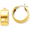 14kt Yellow Gold 5/8in Huggie Hoop Earrings 8.25mm
