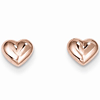 14kt Rose Gold Madi K Heart Post Earrings