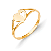 14k Yellow Gold Madi K Heart Baby Ring