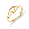 14kt Yellow Gold Madi K Open Heart Baby Ring