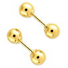 14kt Yellow Gold Madi K Reversible 4mm Ball Earrings