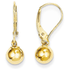 14kt Yellow Gold Madi K Dangle 6mm Bead Earrings