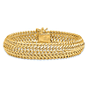 14k Yellow Gold Polished Fancy Chainmail Link Bracelet 7.5in