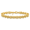 14k Yellow Gold 7.75in Rolo Link Bracelet 6.5mm Wide