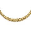 14k Yellow Gold Byzantine Graduated Necklace