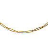 14k Yellow Gold Polished Long Oval Link Necklace 24in