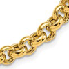 14k Yellow Gold Rolo Link Bracelet 7 1/2in